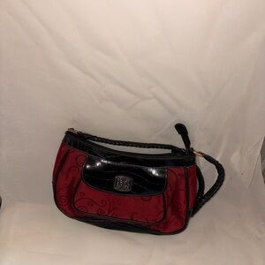 Chic Red and Black Women's Shoulder Bag